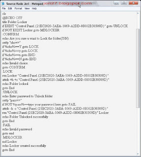 Cara Hidden dan Kunci Folder Tanpa Software