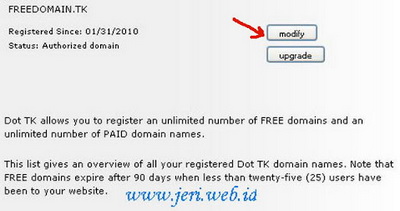 setting domain tk ke blogspot