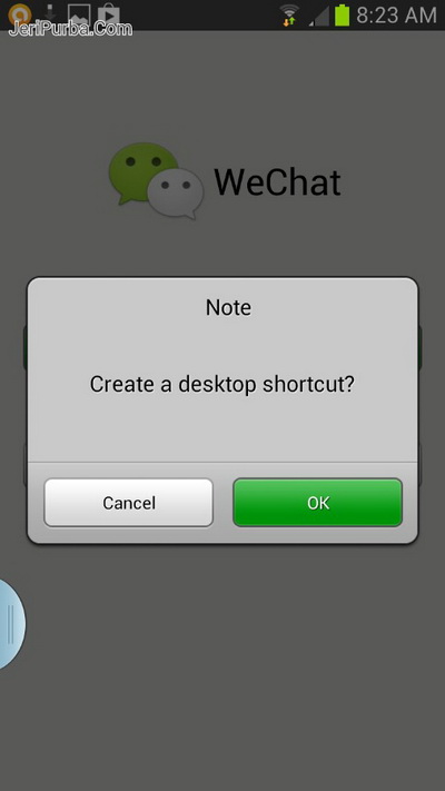 shortcut wechat