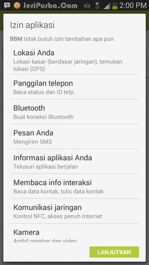 Konfirmasi Update BBM For Android versi 2.0.0.19