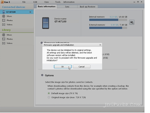 Cek Ketersediaan Update Firmware Android Terbaru Melalui Samsung Kies
