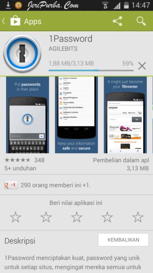 Proses Download Aplikasi 1Password for Android
