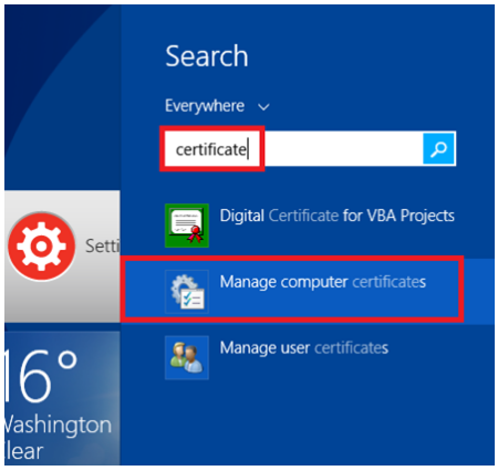Akses Certificate Di Windows 8.1