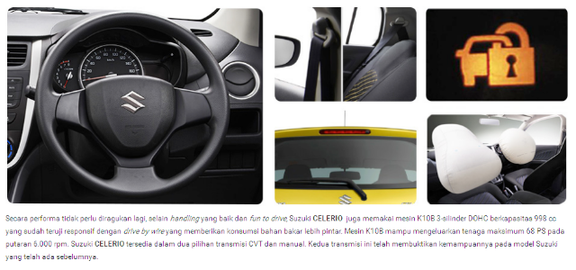 Fitur Keamanan Suzuki Celerio