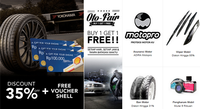 Diskon dan Promo Aksesoris Motor dan Mobil
