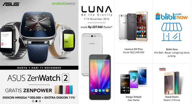 Diskon dan Promo HP di Blibli