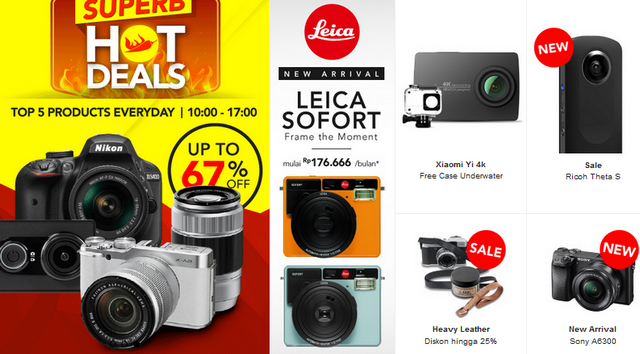 Diskon dan Promo Kamera di Blibli