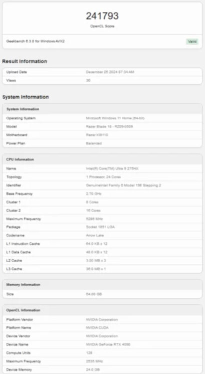 Bocoran Spesifikasi Laptop Gaming Razer Blade 18