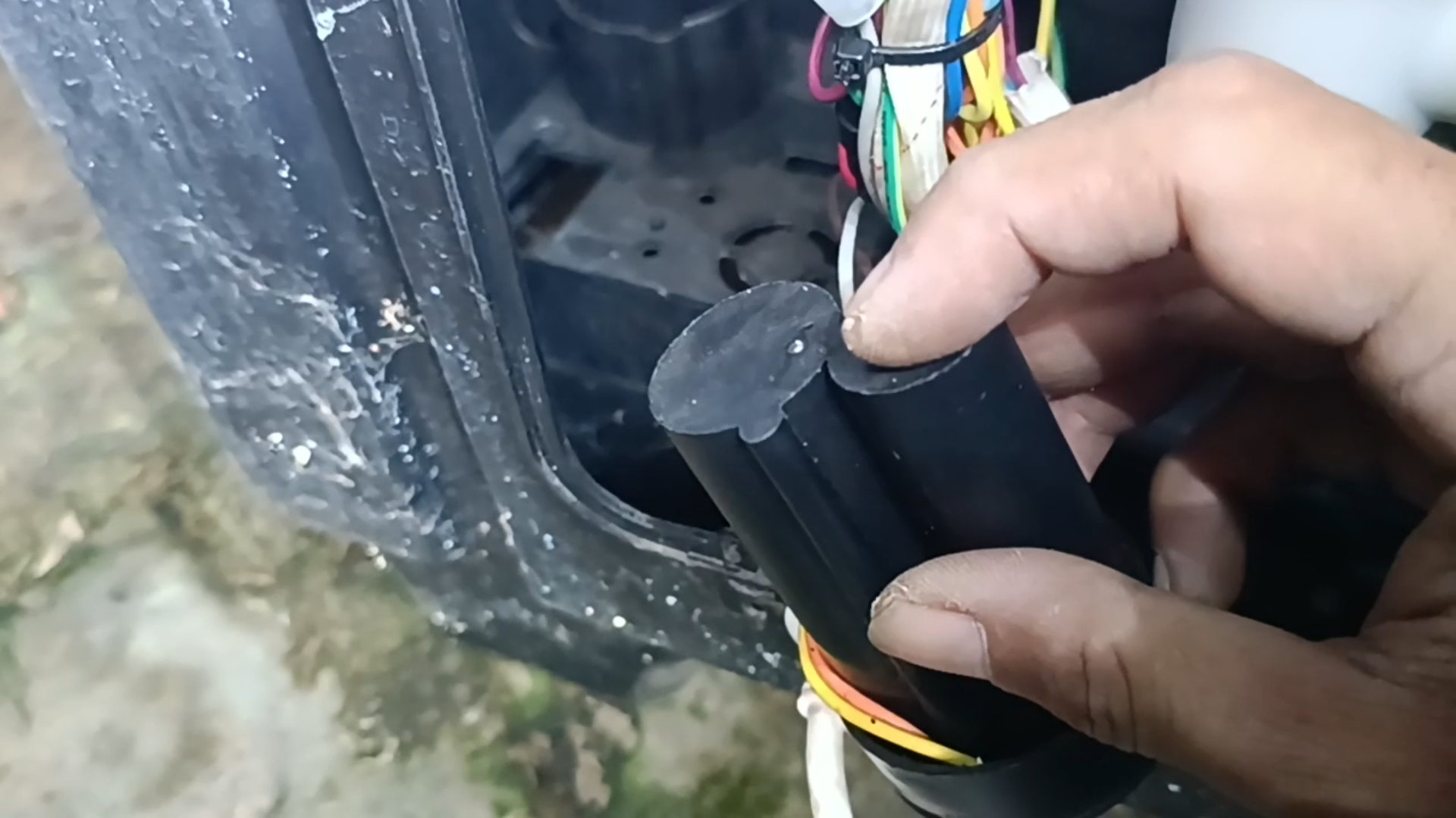 Kapasitor Mesin Cuci Double 10+4 Mikro Farad Rusak