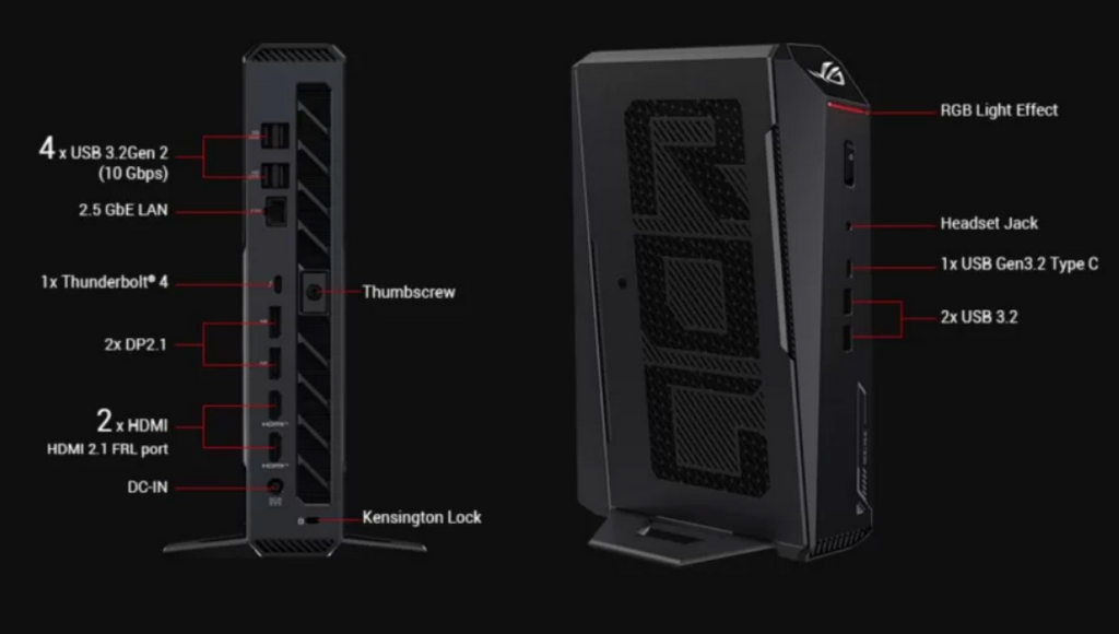 Spesifikasi PC Gaming ASUS ROG NUC 2025